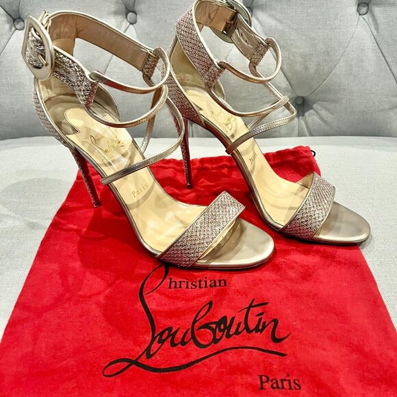 Christian Louboutin Shoes | Choca 100 Platinum | Size 40.5 - Picture 3 of 8